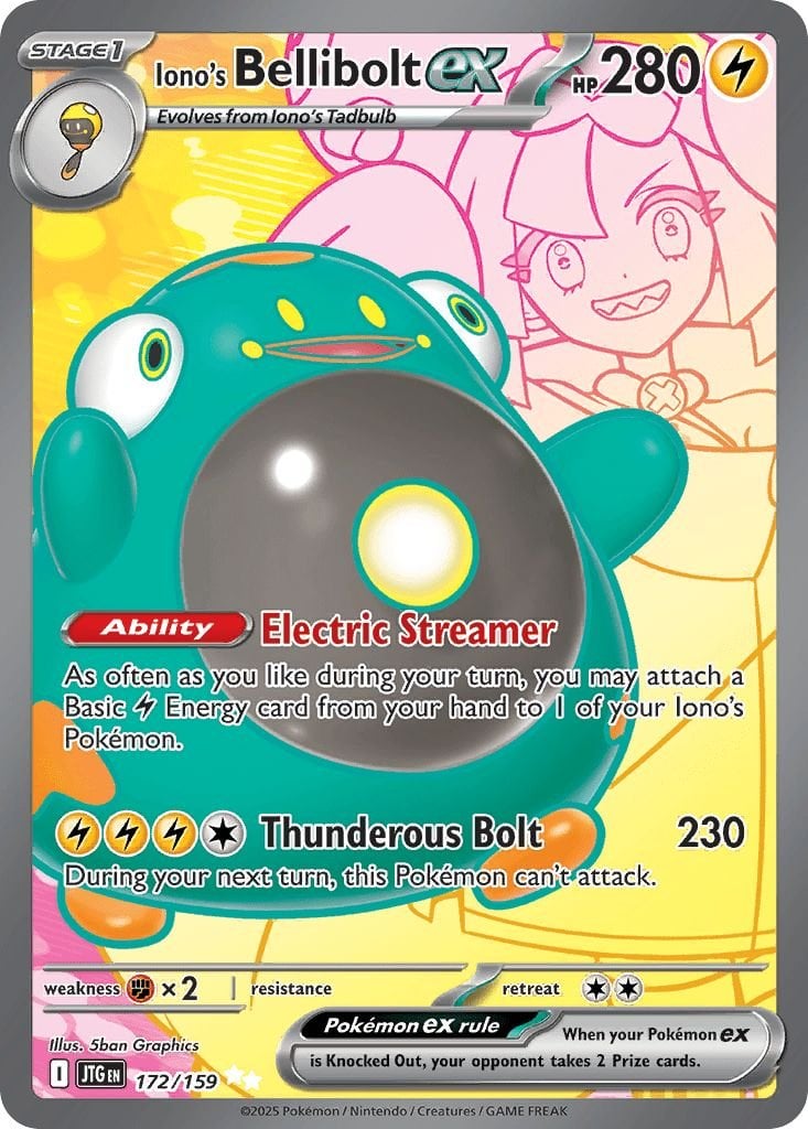 Iono's Bellibolt ex (sv9-172) - Pokémon Card Database