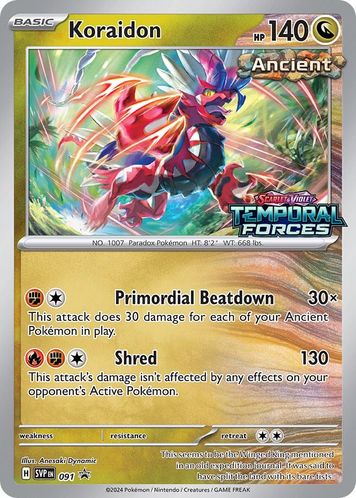 Koraidon (svp-91) - Pokémon Card Database - PokemonCard