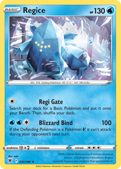 Regigigas V (swsh12pt5-113) - Pokemon Card Database