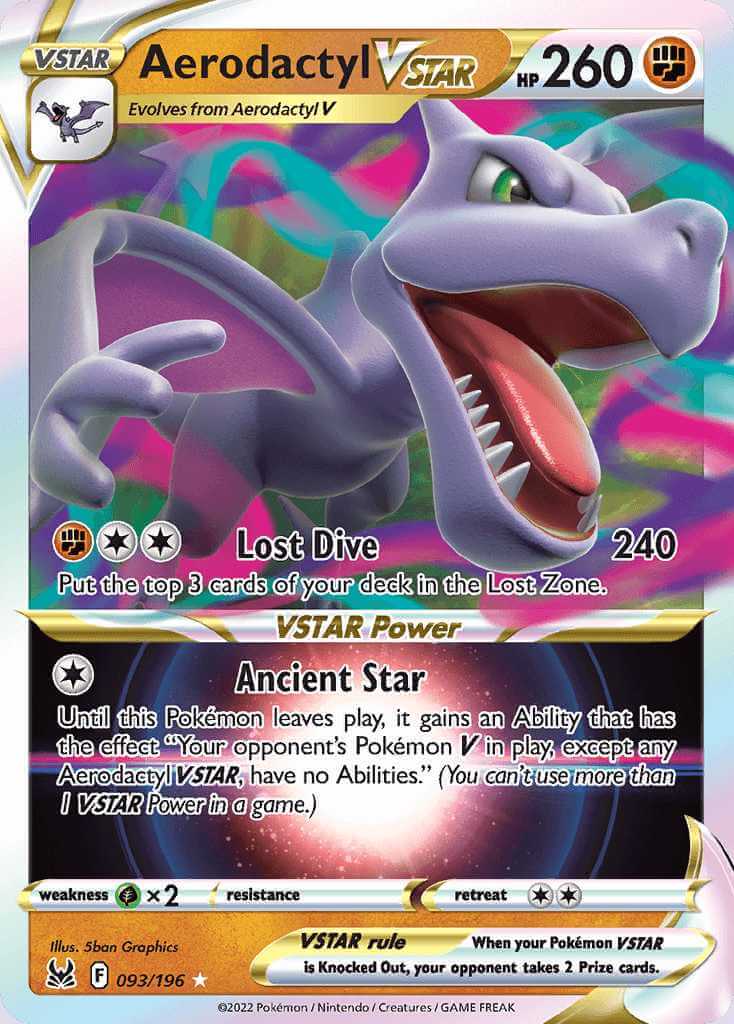 Pokémon - 2 Graded card - 2022 Aerodactyl Vstar #057 - 2023