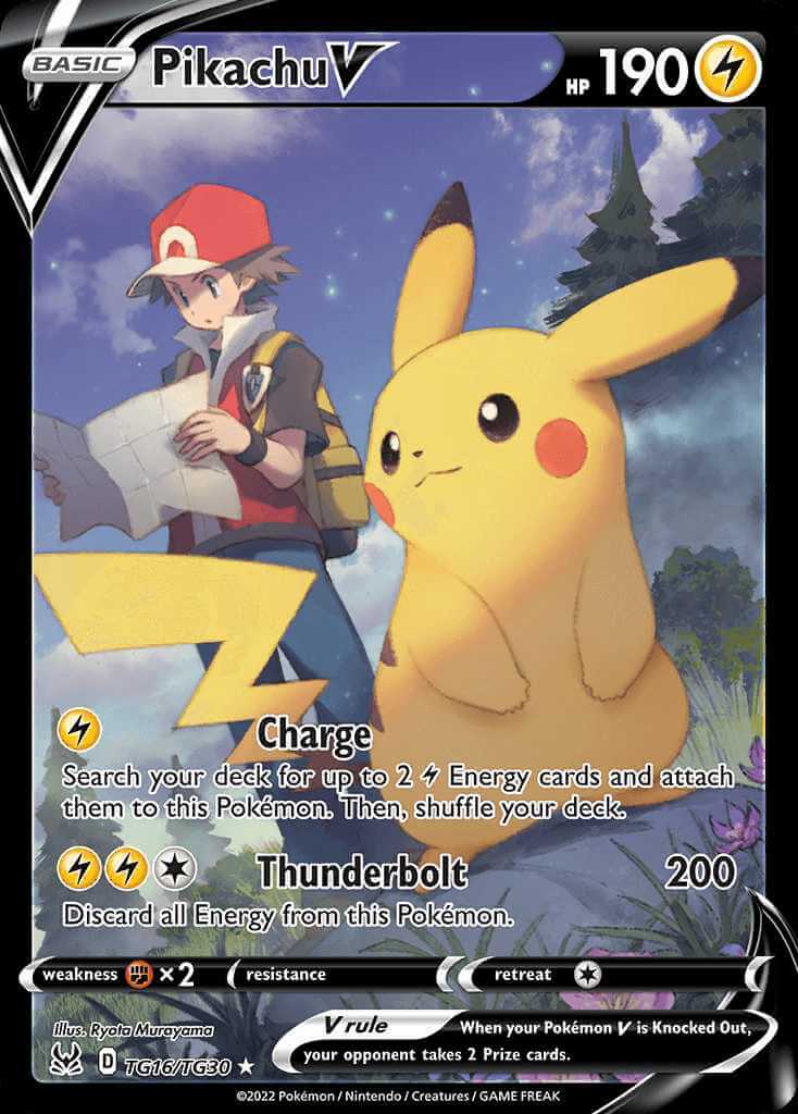 Pikachu V swsh11tg TG16 Pok mon Card Database PokemonCard