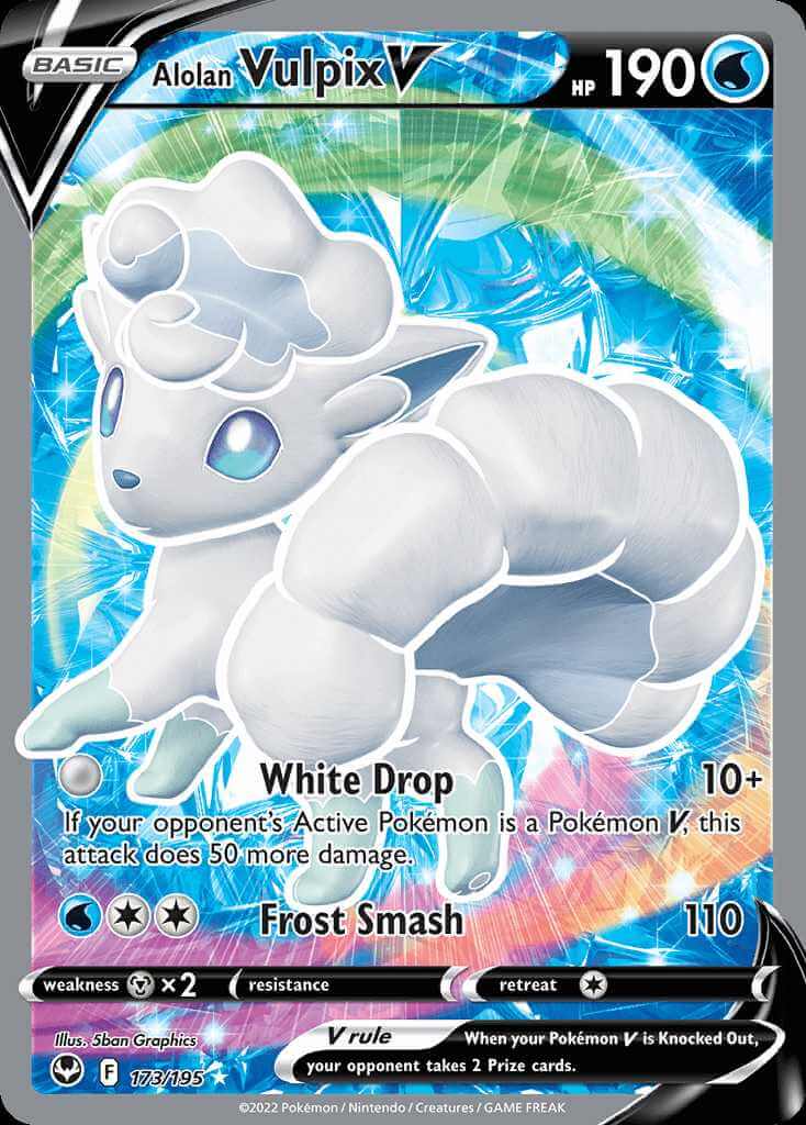 Alolan Vulpix V swsh12 173 Pok mon Card Database PokemonCard