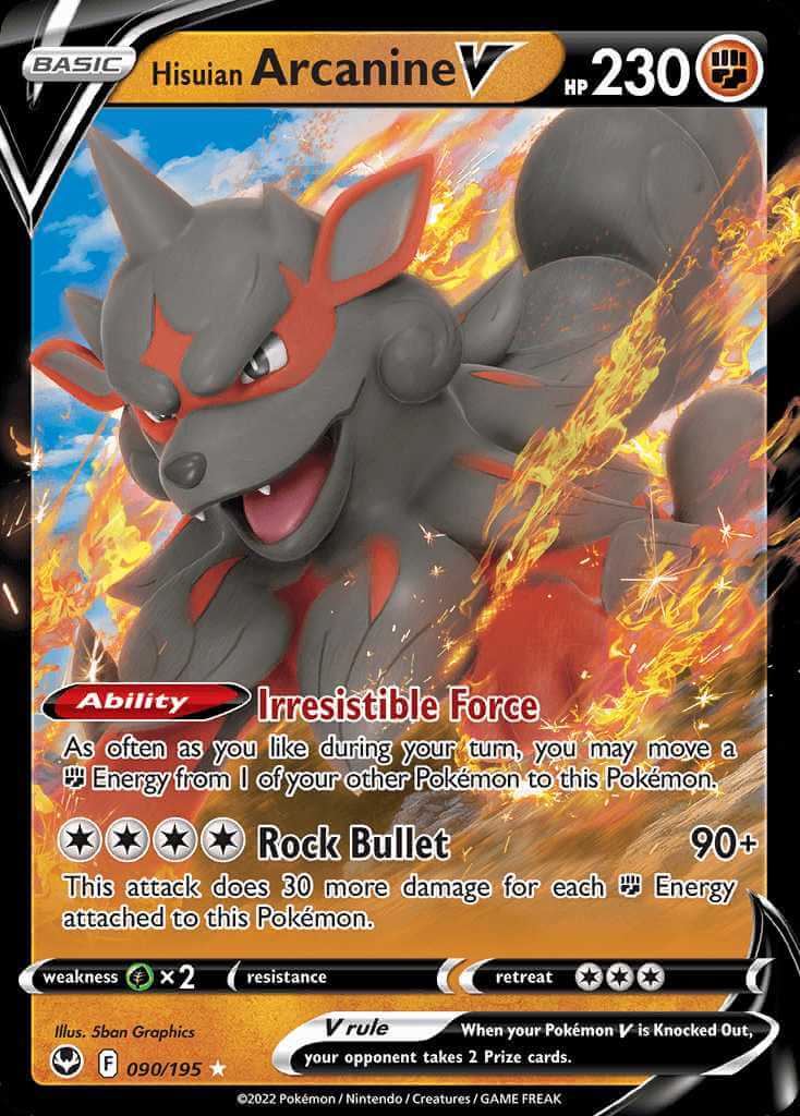 Lucario And Arcanine PokemonCard