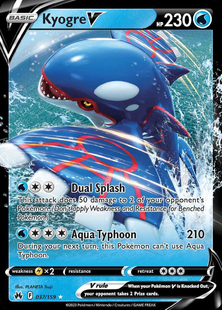 Alpha Kyogre Pokemon Card Ex