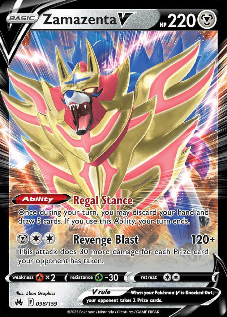 Bga 9.5 Zamazenta V Pokemon Card