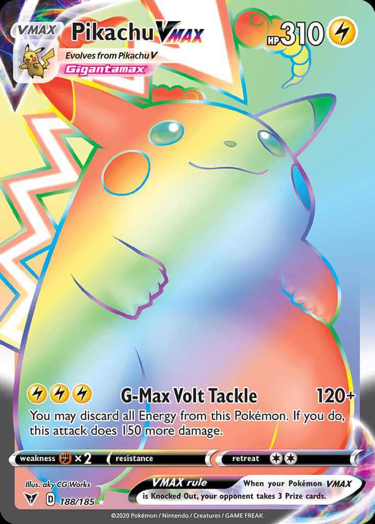 Pikachu VMAX swsh4 188 Pok mon Card Database PokemonCard