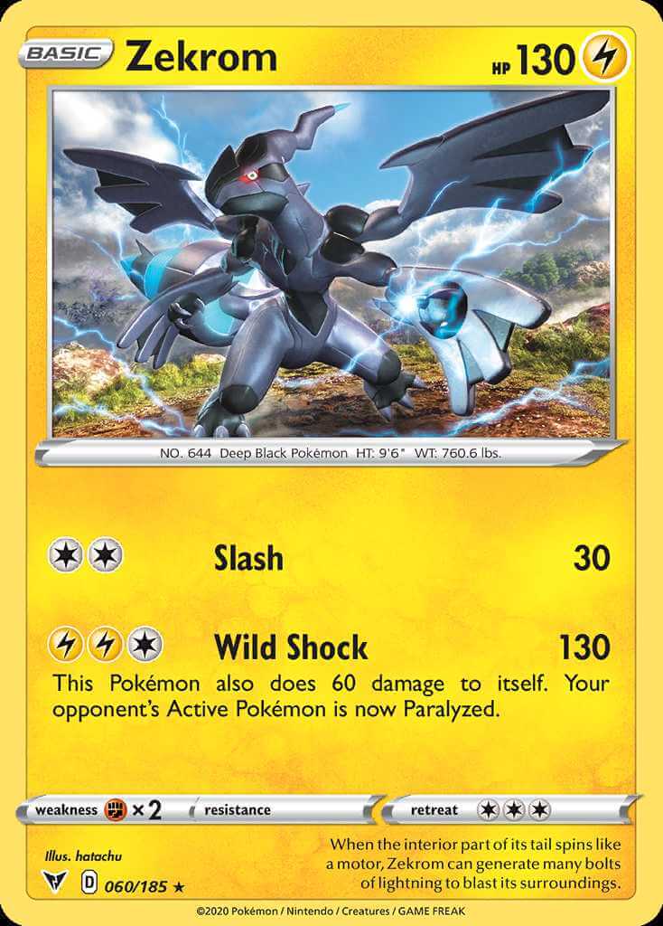 Checklist Zekrom - Reverse Pokémon Card