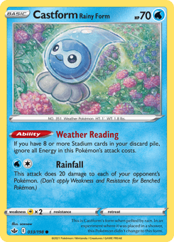 Card: Castform Rainy Form