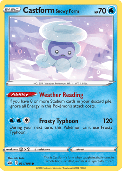 Card: Castform Snowy Form