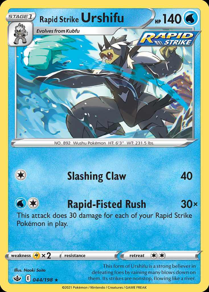 Single Prize Rapid Strike Urshifu PokemonCard