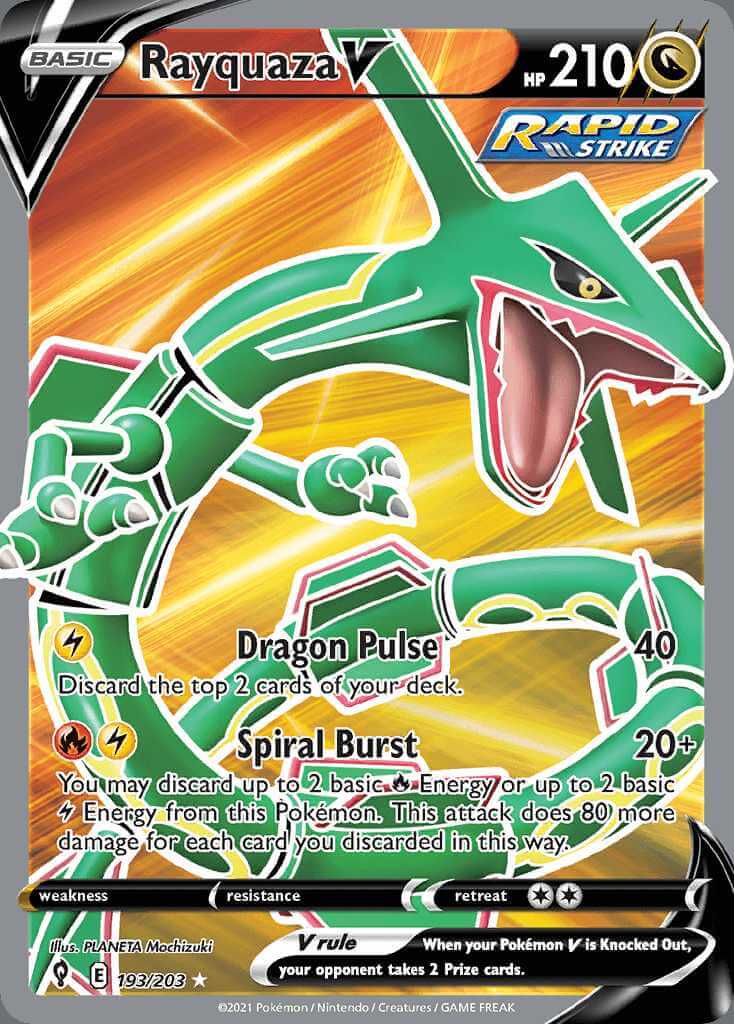 Rayquaza-V (SWSH147/71), Busca de Cards