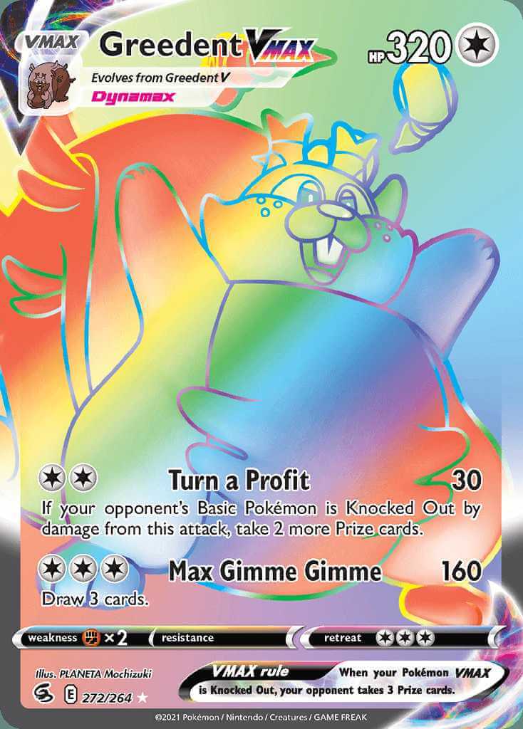 Greedent VMAX swsh8 272 Pok mon Card Database PokemonCard