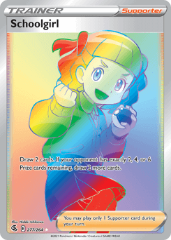 Card: Schoolgirl