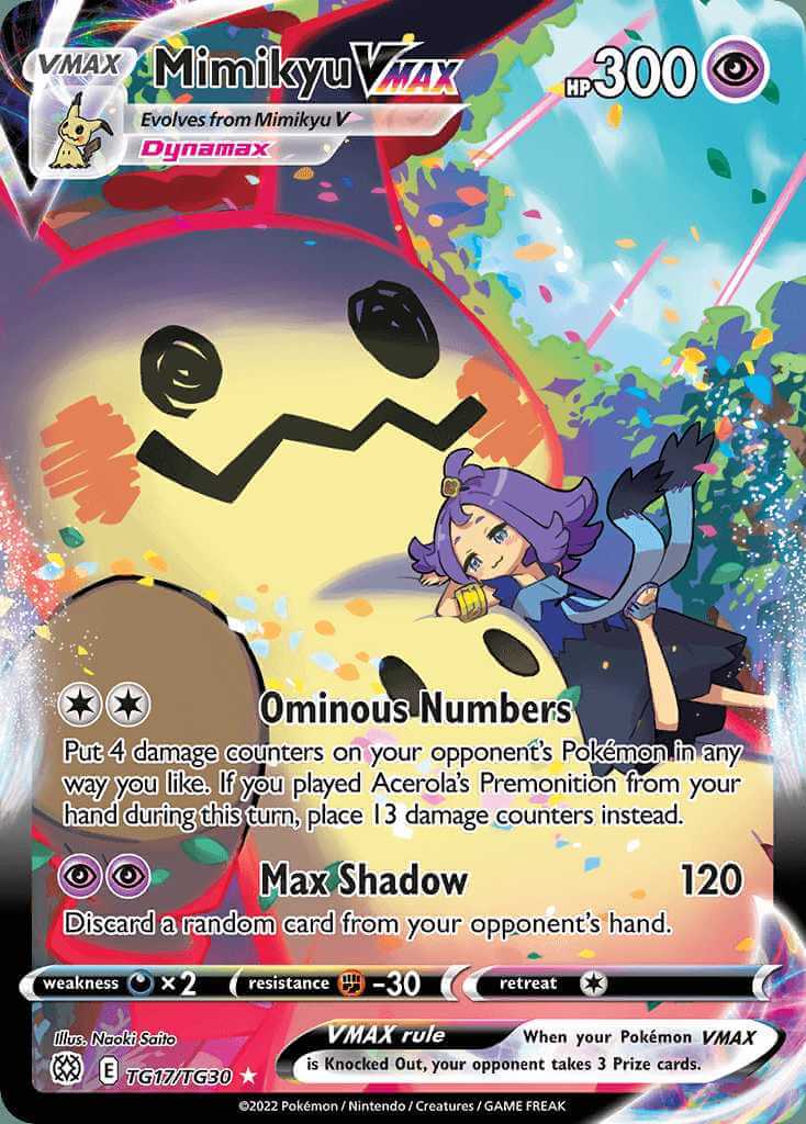 Mimikyu VMAX / Acerola's Premonition - PokemonCard