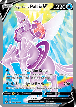 Carta Pokémon Palkia Forma Origem V-astro Rainbow - Ee10