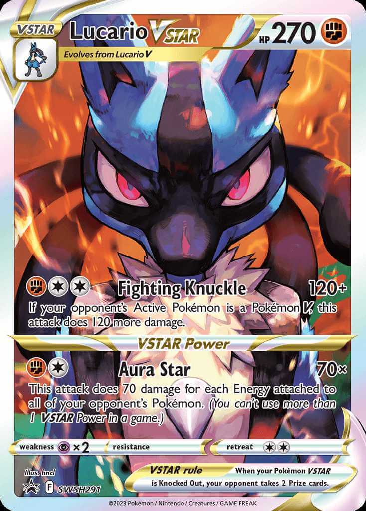Lucario V star PokemonCard