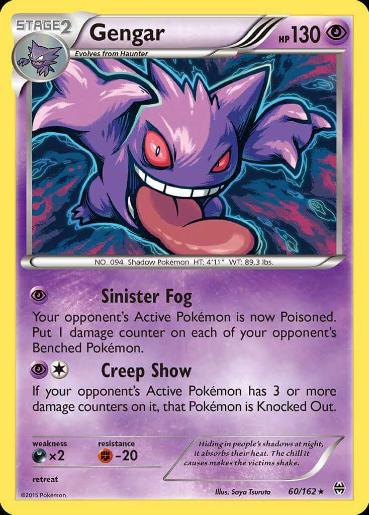 Checklist Gengar - Pokemon EX