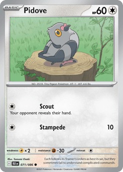 Card: Pidove